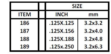 Evergreen White Polystyrene Strip 0.125 x 0.156 x 14" / 3.2 x 4.0 x 35cm (6pce) 187