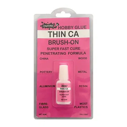Ickysticky CA Hobby Glue Thin 8gm Brush On