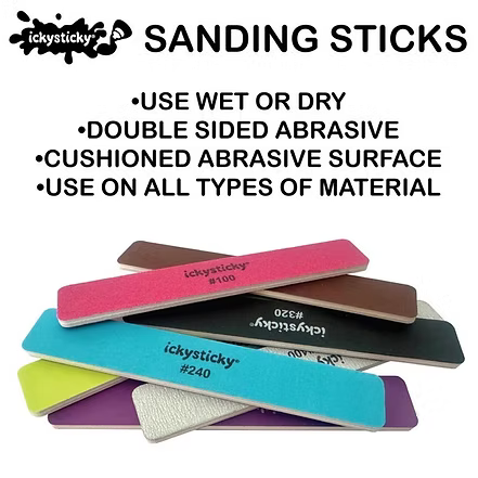 Ickysticky Sanding Sticks MEDIUM – #240 / #320 (6pce) 610609