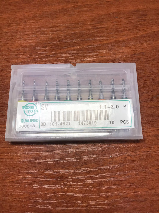 KSM Carbide Micro Drill Bits 10pce (1.1-2mm)