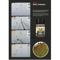 AK Interactive Weathering Enamel Paint RUST STREAKS 35ml AK013