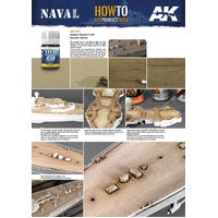 AK Interactive Weathering Enamel Paint Naval DARK WASH for WOOD DECKS 35ml AK301