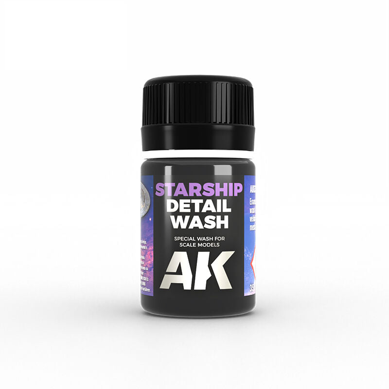 AK Interactive Weathering Enamel Paint STARSHIP DETAIL WASH 35ml AK636