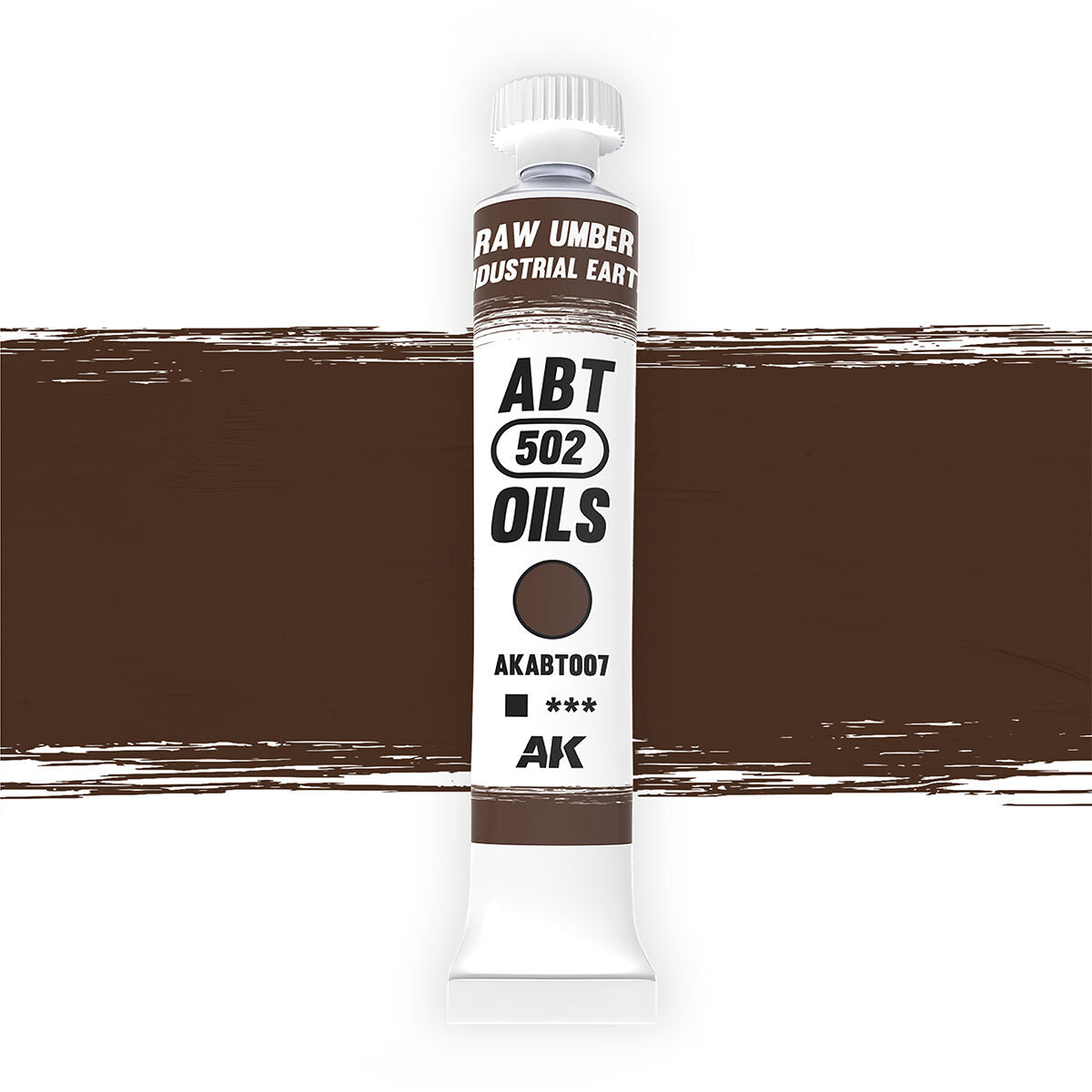 AK Interactive ABT502 Oil Paint Colour RAW UMBER/INDUSTRIAL EARTH ABT007