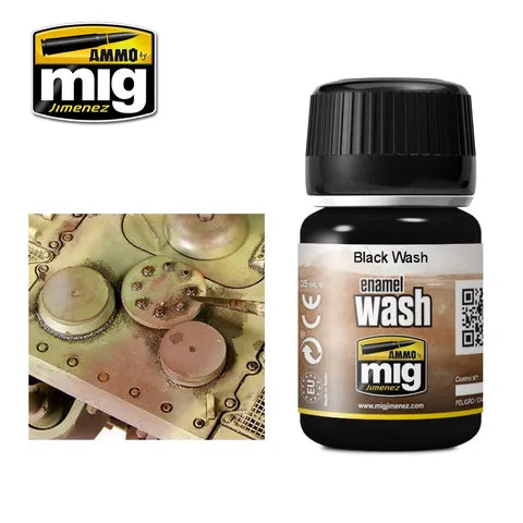 AMMO Enamel Washers BLACK WASH 35ML AMIG1011