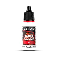 Vallejo Game Colour Ink Acrylic Paint WHITE 18ml 72.082