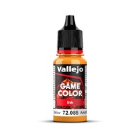 Vallejo Game Colour Ink Acrylic Paint YELLOW 18ml 72.085