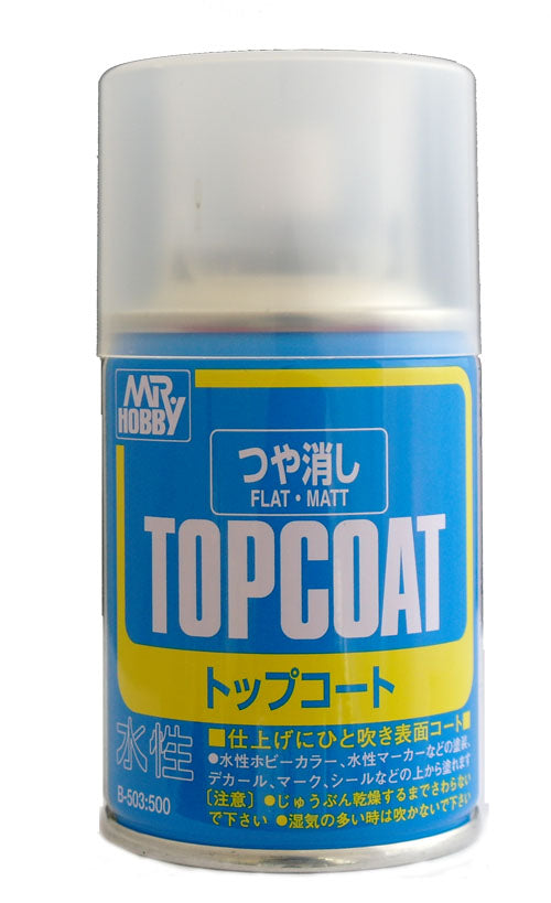 Mr Hobby (Gunze) Mr Topcoat Spray FLAT CLEAR 88ml B503