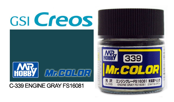 Mr Hobby (Gunze) Aqueous Semi Gloss ENGINE GREY FS 16081 10ml H339