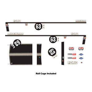 DDA 1:24 #63E XW Ford Bathurst Decal Kit w/Roll Cage DDAAC015