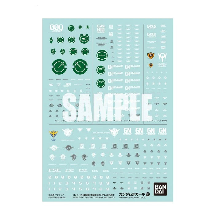 Bandai GUNDAM DECAL 127 MOBILE SUIT GUNDAM 00 the Movie MULTIUSE? G5062160