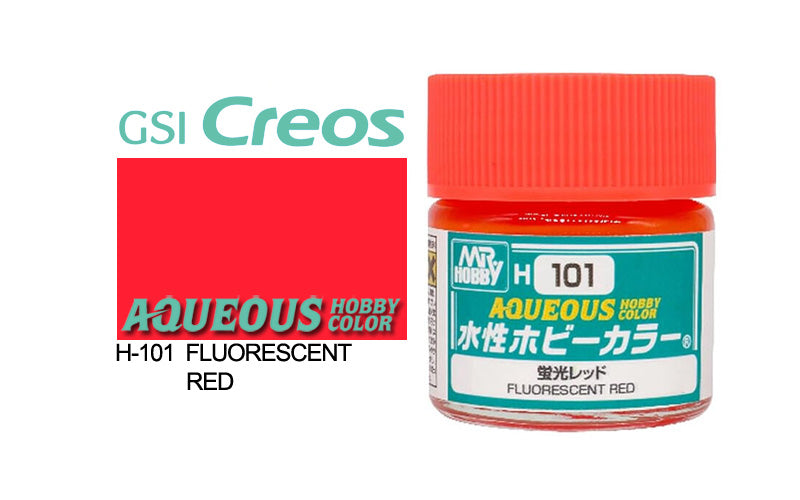 Mr Hobby (Gunze) Aqueous FLUORESCENT RED 10ml H101