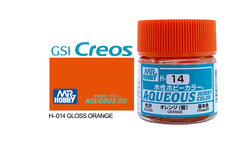 Mr Hobby (Gunze) Aqueous Gloss ORANGE 10ml H014