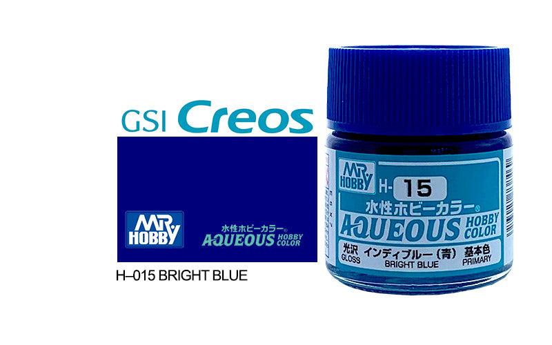 Mr Hobby (Gunze) Aqueous Gloss BRIGHT BLUE 10ml H015