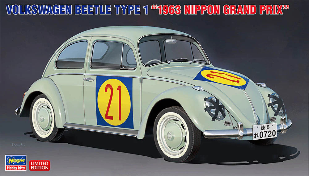 Hasegawa 1/24 Volkswagen Beetle Type 1 - 1963 Nippon Grand Prix Model Car H20623