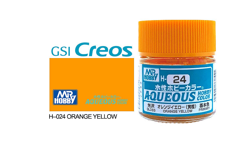 Mr Hobby (Gunze) Aqueous Gloss ORANGE YELLOW 10ml H024