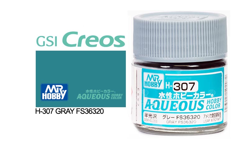 Mr Hobby (Gunze) Aqueous Semi Gloss GREY FS 36320 10ml H307