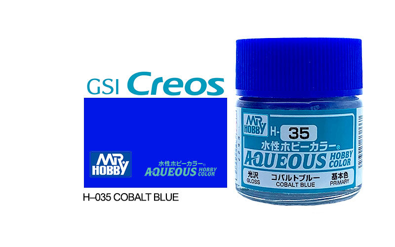 Mr Hobby (Gunze) Aqueous Gloss COBALT BLUE 10ml H035