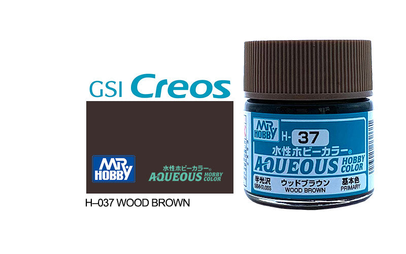 Mr Hobby (Gunze) Aqueous Gloss WOOD BROWN 10ml H037