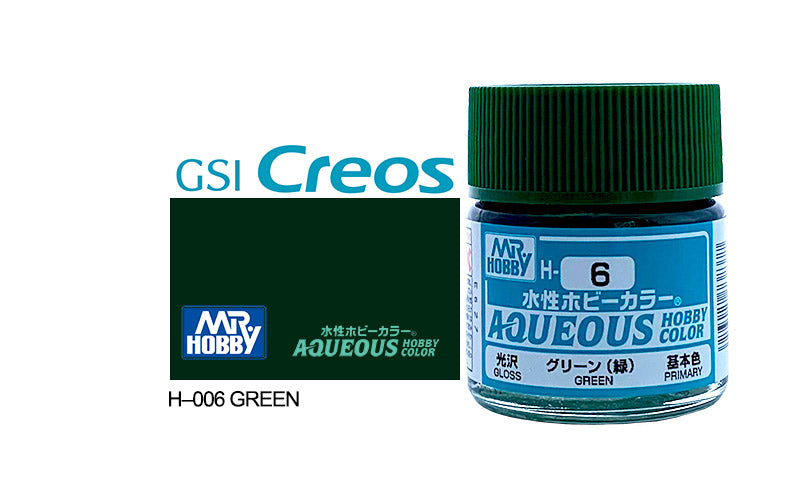 Mr Hobby (Gunze) Aqueous Gloss GREEN 10ml H006