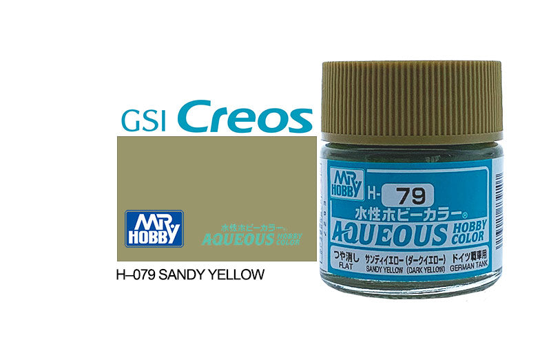 Mr Hobby (Gunze) Aqueous Semi Gloss SANDY YELLOW 10ml H079