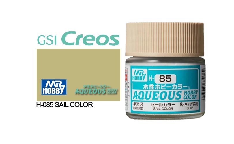 Mr Hobby (Gunze) Aqueous Semi Gloss SAIL COLOUR 10ml H085