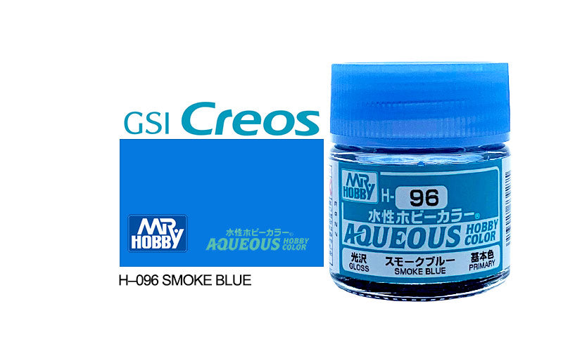 Mr Hobby (Gunze) Aqueous Gloss CLEAR SMOKE BLUE 10ml H096