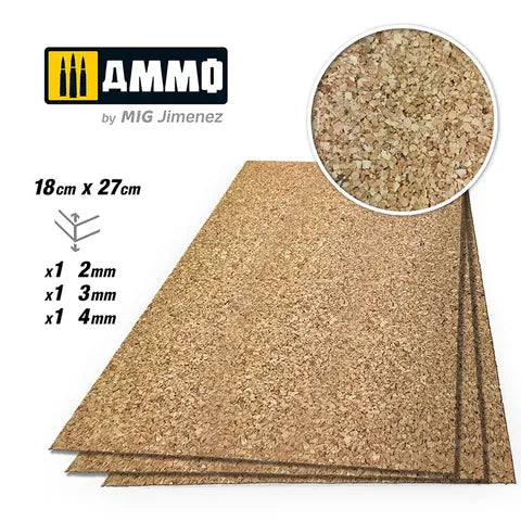 Ammo Create CORK MEDIUM GRAIN MIX (2-4mm) 3pc AMIG8842