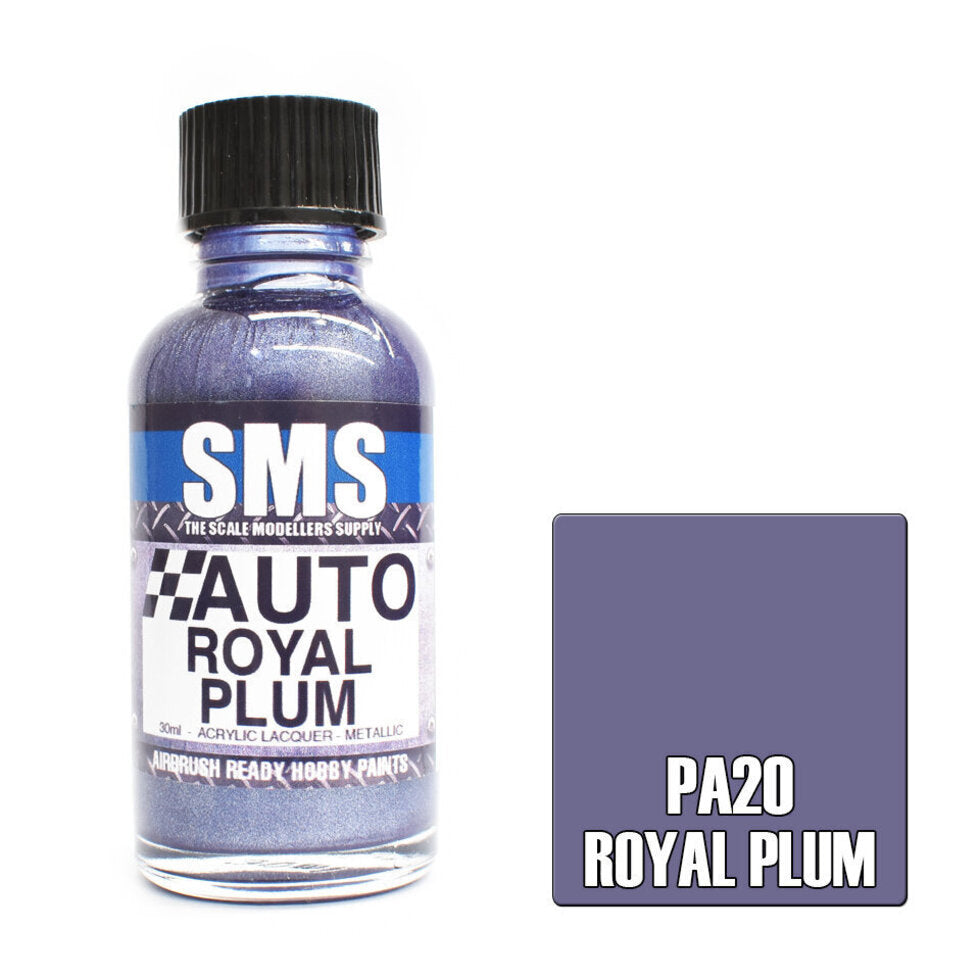 SMS Auto Colour Premium Acrylic Lacquer ROYAL PLUM 30ml PA20