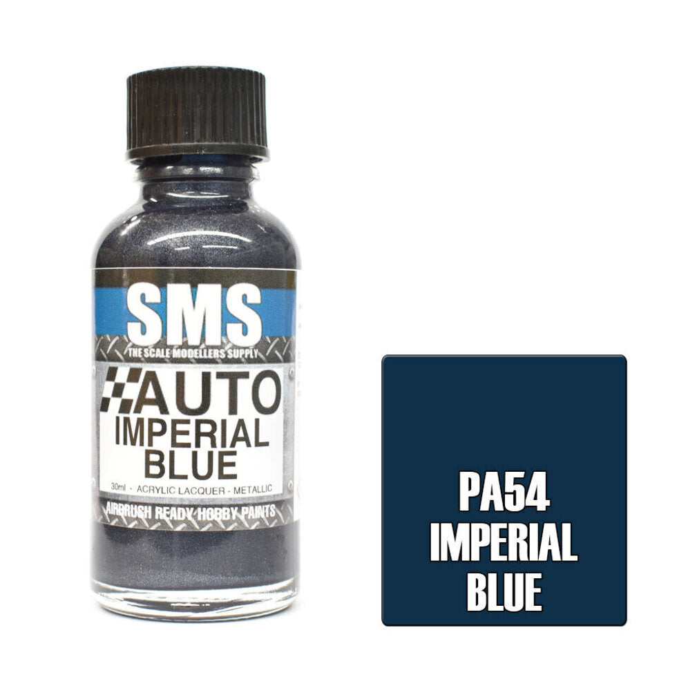 SMS Auto Colour Premium Acrylic Lacquer IMPERIAL BLUE 30ml PA54