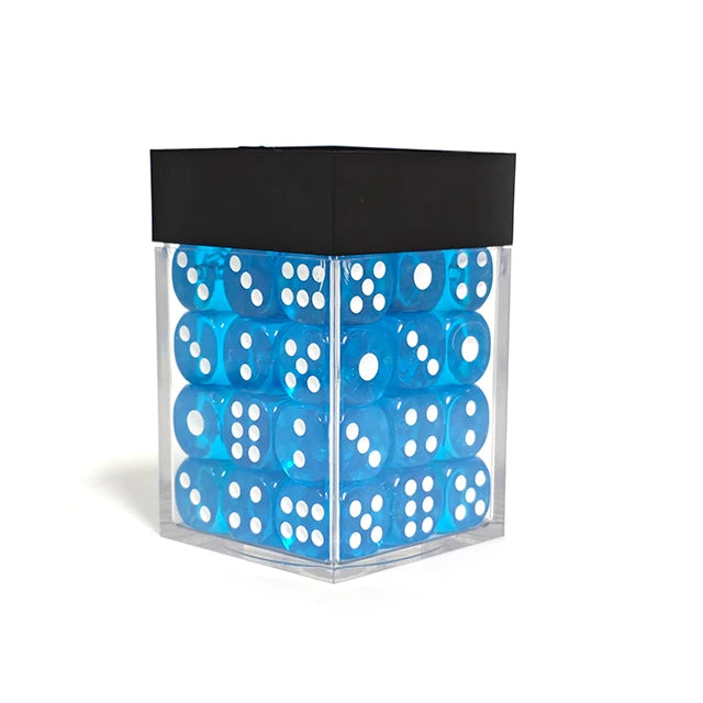 KSM Acrylic 12MM D6 Transparent Dice Set BLUE (36pcs)