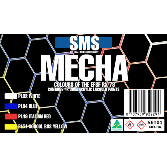 SMS Mecha Acrylic Lacquer Colour Set SET01
