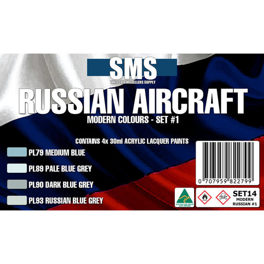 SMS Modern Russian Aircraft Colour Set #1 SET14