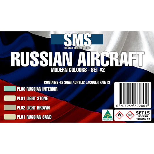 SMS Modern Russian Aircraft Colour Set #2 SET15