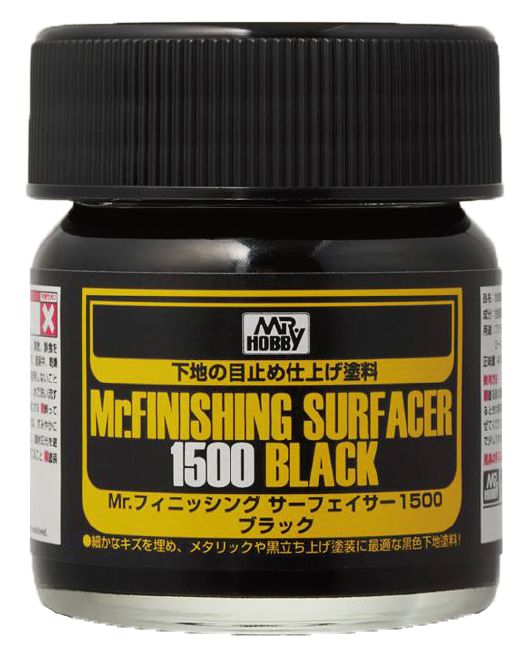 Mr Hobby (Gunze) Mr Finishing Surfacer BLACK 1500 40ml SF288