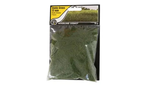 Woodland Scenics Static Grass 12mm DARK GREEN WS-FS625