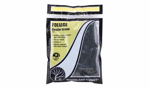 Woodland Scenics Foliage CONIFER GREEN (Bag) WS-F54