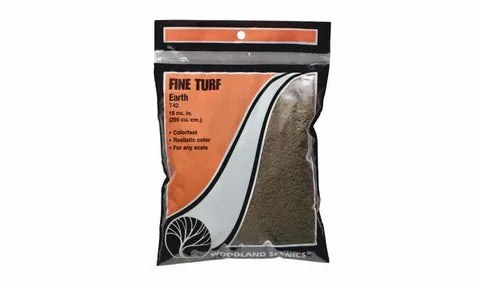 Woodland Scenics Turf EARTH FINE (Bag) WS-T42