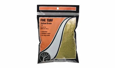 Woodland Scenics Turf YELLOW GRASS FINE (Bag) WS-T43