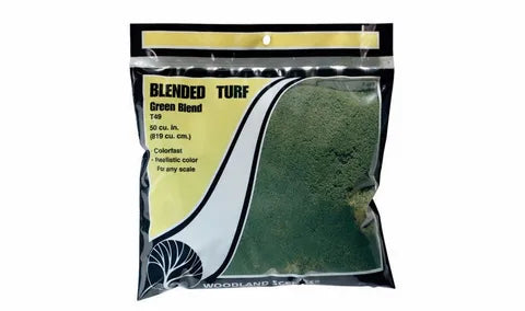 Woodland Scenics Turf GREEN BLEND FINE (Bag) WS-T49