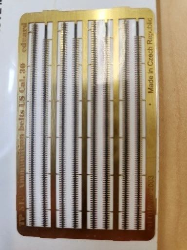 Eduard Photo-Etched 1/35 Ammunition Belts US 0.30 Cal