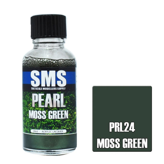 SMS Pearl Acrylic Lacquer Colour Moss Green PRL24