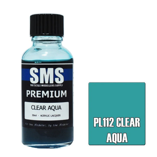 SMS Premium Acrylic Lacquer Colour Clear Aqua PL112