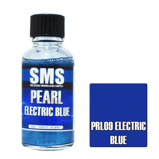 SMS Pearl Acrylic Lacquer Colour Electric Blue PRL09
