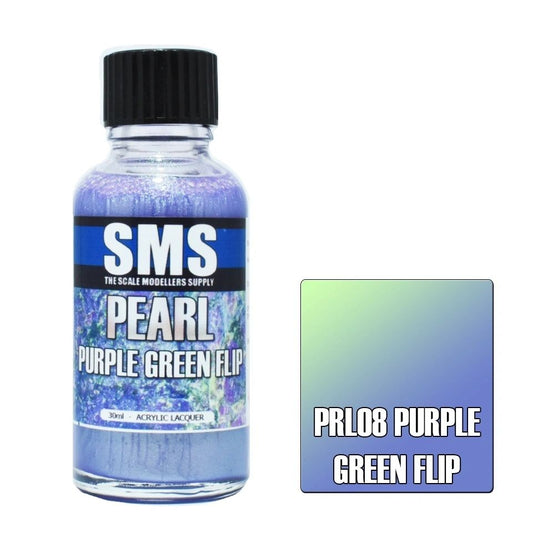 SMS Pearl Acrylic Lacquer Colour Purple Green Flip PRL08