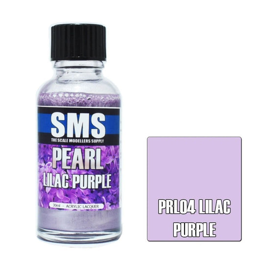 SMS Pearl Acrylic Lacquer Colour Lilac Purple PRL04