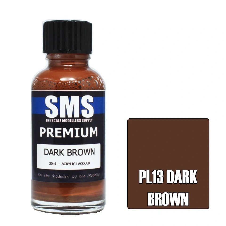 SMS Premium Acrylic Lacquer Colour Dark Brown PL13