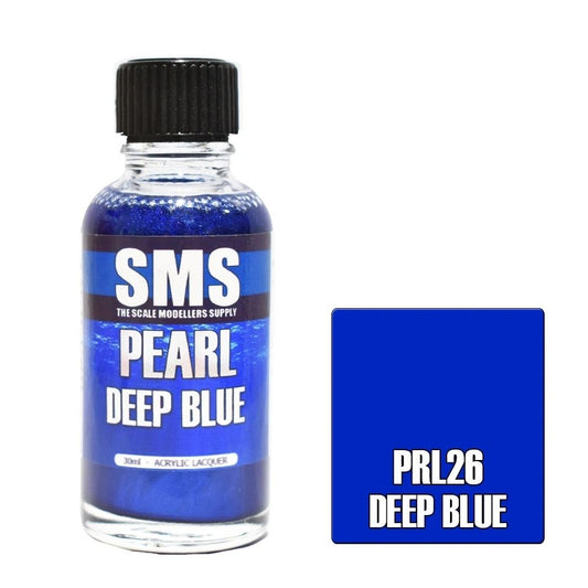 SMS Pearl Acrylic Lacquer Colour Deep Blue PRL26