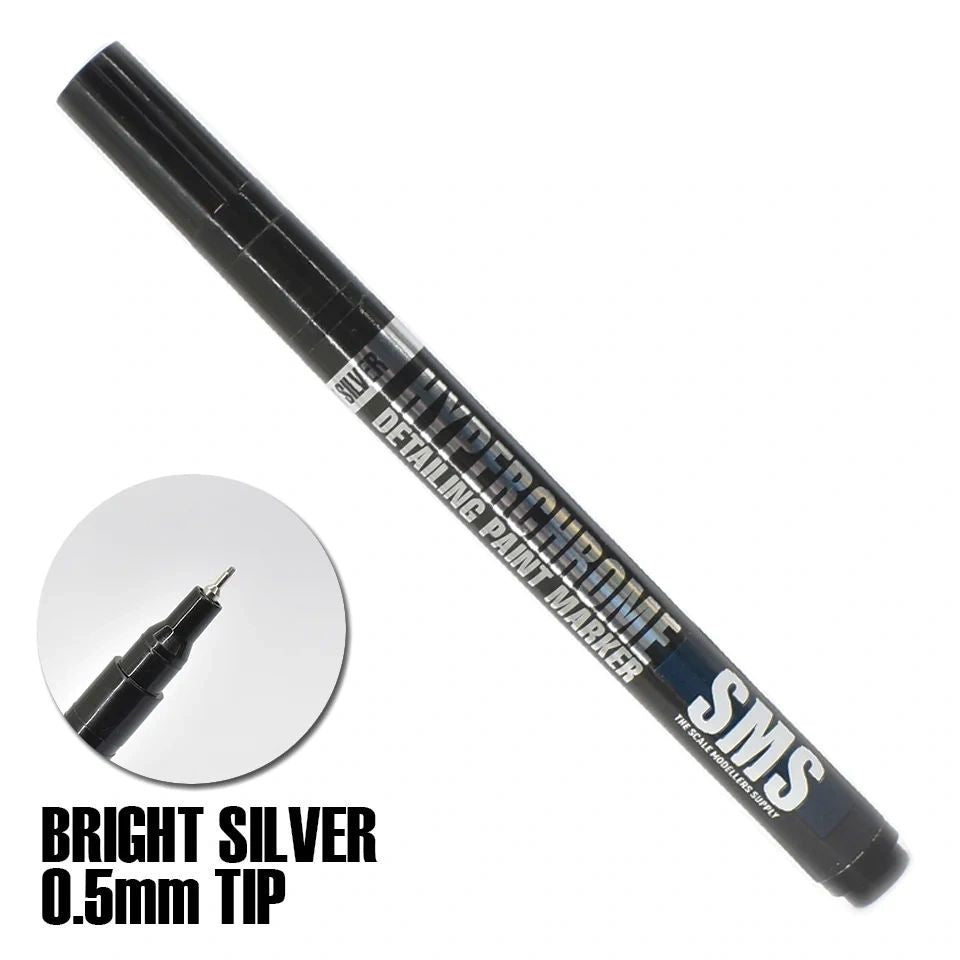 SMS Hyperchrome Detailing Paint Marker Silver (0.5mm) MRK01