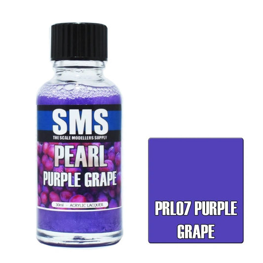 SMS Pearl Acrylic Lacquer Colour Purple Grape PRL07